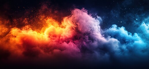 Abstract Smoke and Stars