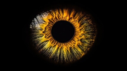 Close-up of a Human Eye Iris