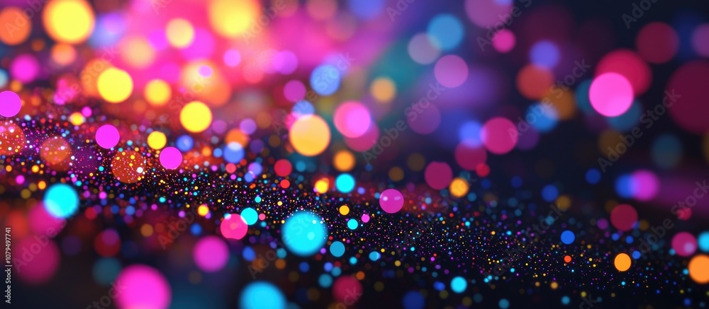 Poster amazing design colorful dots abstract