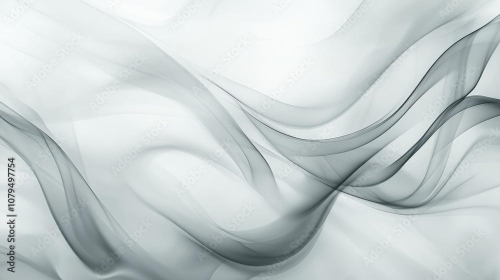 Poster abstract background featuring intricate swirls and soft fog captivating mist elegant black and white