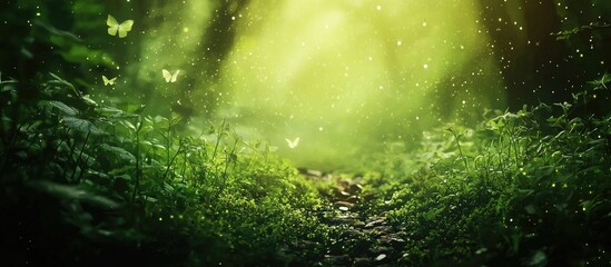 Fresh Green Forest Background