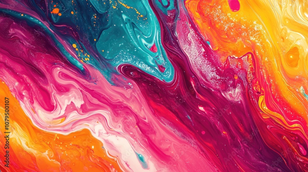 Poster background of bright colors design tint close up