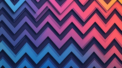 Vibrant zigzag stripe pattern for use in backgrounds and design projects