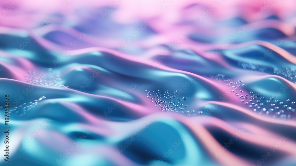 Aufkleber Abstract texture with a light bokeh background in 3D cartoon rendering