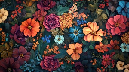 Floral design background artwork