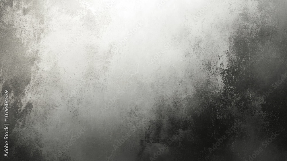 Leinwandbilder Abstract gray and white gradient texture with a spotlight effect featuring a subtly grunge background ideal for studio backdrops and empty space