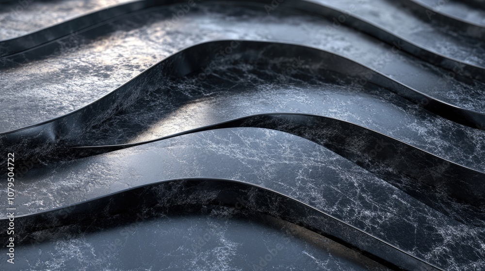 Poster elegant abstract background featuring metallic elements along with stone marble and granite textures
