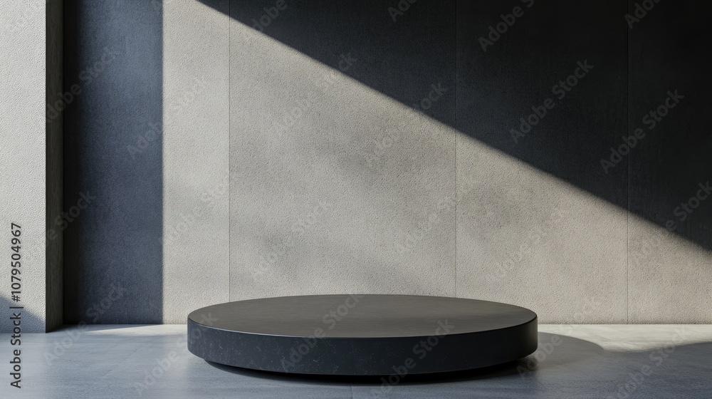 Leinwandbilder abstract minimal podium platform for product presentation in 3d rendering