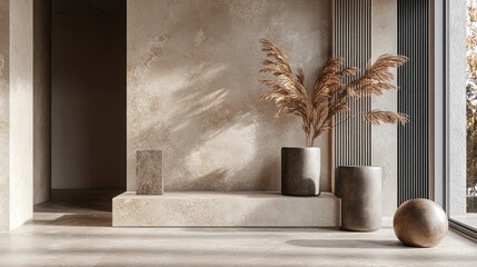 Geometric luxury display podium for products