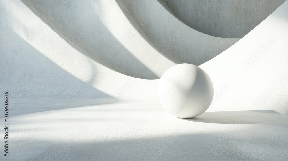 Poster 3d rendering of a geometric shape isolated on an abstract background