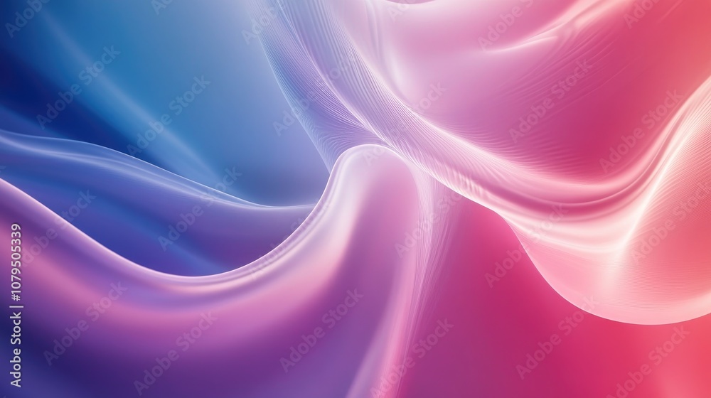 Poster abstract background design with soft gradients and vibrant colors creating a sense of motion and dep