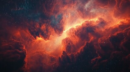 Beautiful nebula illustration artwork in 3D cartoon rendering