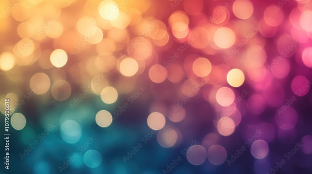 Poster abstract gradient with multiple colors featuring a defocused blur effect