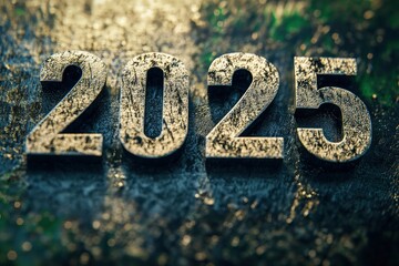text "2025" , effect , photoshop mockup, ai
