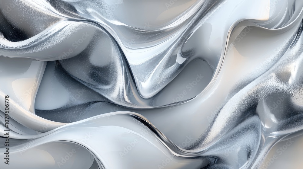 Poster abstract liquid gray background featuring a 3d cartoon rendering of mineral cosmos texture marble te