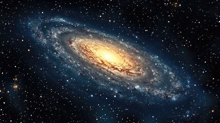 Obraz premium 3D illustration of the Milky Way Galaxy in a cartoon rendering style