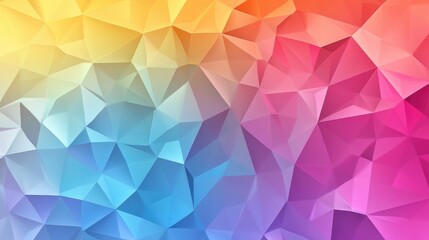 Obraz premium Colorful abstract background featuring multicolored geometric polygons