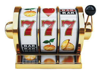 PNG Vibrant classic three-reel slot machine
