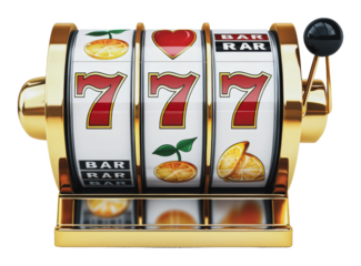 PNG Vibrant classic three-reel slot machine