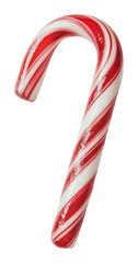 Fototapeta premium PNG Red and white candy cane on plain bg