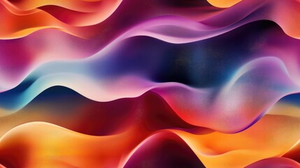 Fototapeta premium Seamless abstract wave pattern featuring vibrant gradient blur incorporating surreal and saturated tones This digital wavy design showcases a soft gentle interplay of out of focus elements