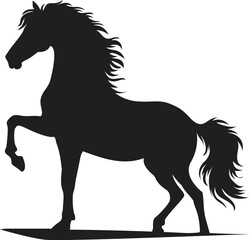 Horse vector silhouette artwork