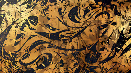 flowers in the garden graffiti on the wall