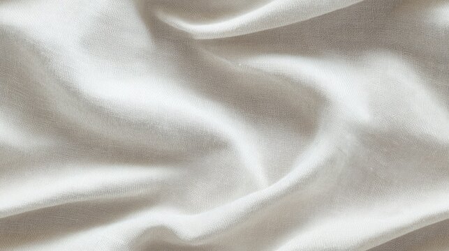 Grey cotton fabric texture featuring a blank soft area for text and design ideas Clean white pleat woven detail ideal for a retro inspired decorative background