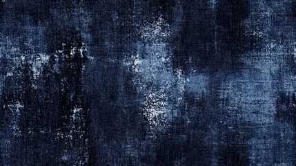 Obraz premium Black Icy Background with Navy Repeating Motif Night Stain Dirty Art Effect Sky Watercolor Paint Deep Rough Space Art Rustic Ink Brush Stylish Snow Texture Blurred Denim Backdrop