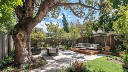 Tranquil Outdoor Space with Cozy Seating Area