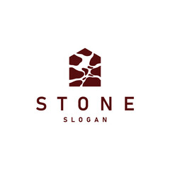 Stone Logo, Premium Elegant Design, Stone Balance Vector, Stepping Rock Walking Icon Illustration Design
