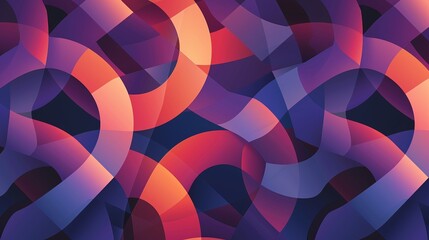 Wallpaper Abstract background with colorful intertwined shapes creating a dynamic composition, perfect for wallpaper or other design projects