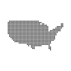 Fototapeta premium united states map icon