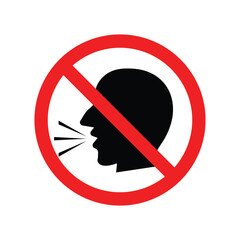 no talking icon