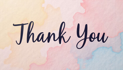 Thank You Watercolor Art Print