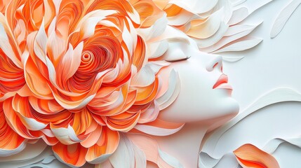 Spectral Peony: A Surreal Paper Quilling Fantasy