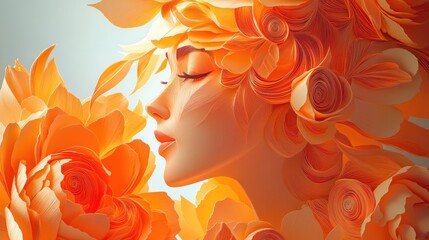 Spectral Peony: A Surreal Paper Quilling Fantasy
