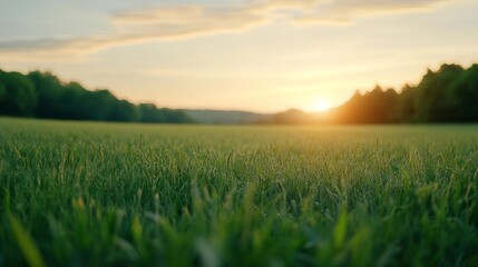 Sunlit meadow, diffused light, soft and dreamy, peaceful nature