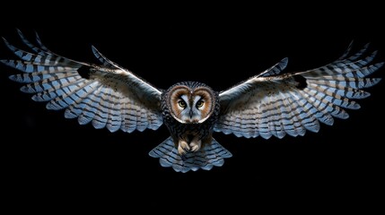A Powerful Owl in Flight