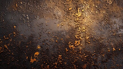 Wall with a lot of rust and dirt on it. The wall is brown and has a lot of spots