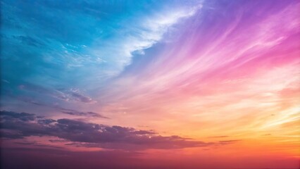 Obraz premium Soft gradient background with abstract blended colors of magenta, blue and orange in a continuous loop, slow motion, orange