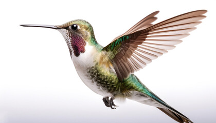 Fototapeta premium Hummingbird isolated on white background