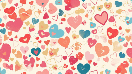 seamless flower and leaf pattern on background