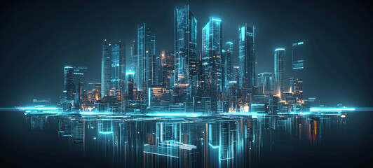 Futuristic floating city