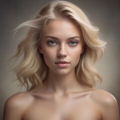 Naklejka premium Portrait einer blonden Frau