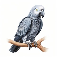 Obraz premium the AI Image Generator, exotic African Grey Parrot