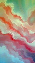 Abstract fluid design in vibrant colors with waves and curves creating depth and movement. Generative AI