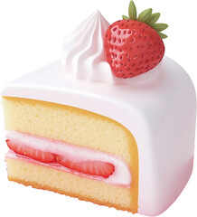 cake with strawberry