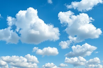 Obraz premium The sky is blue and filled with clouds