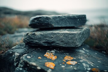 Stacked Flat Stones